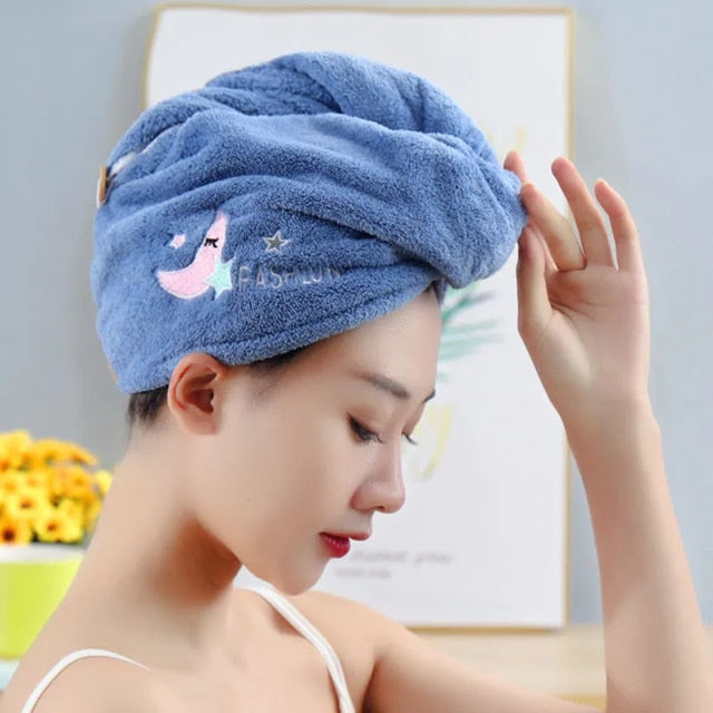 Hair Dry Cap OR Bathroom Hair Turban